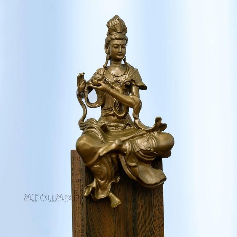 仏教美術 仏像 自在観音 小仏像 銅製 銅器（仏教美術 仏像 観音