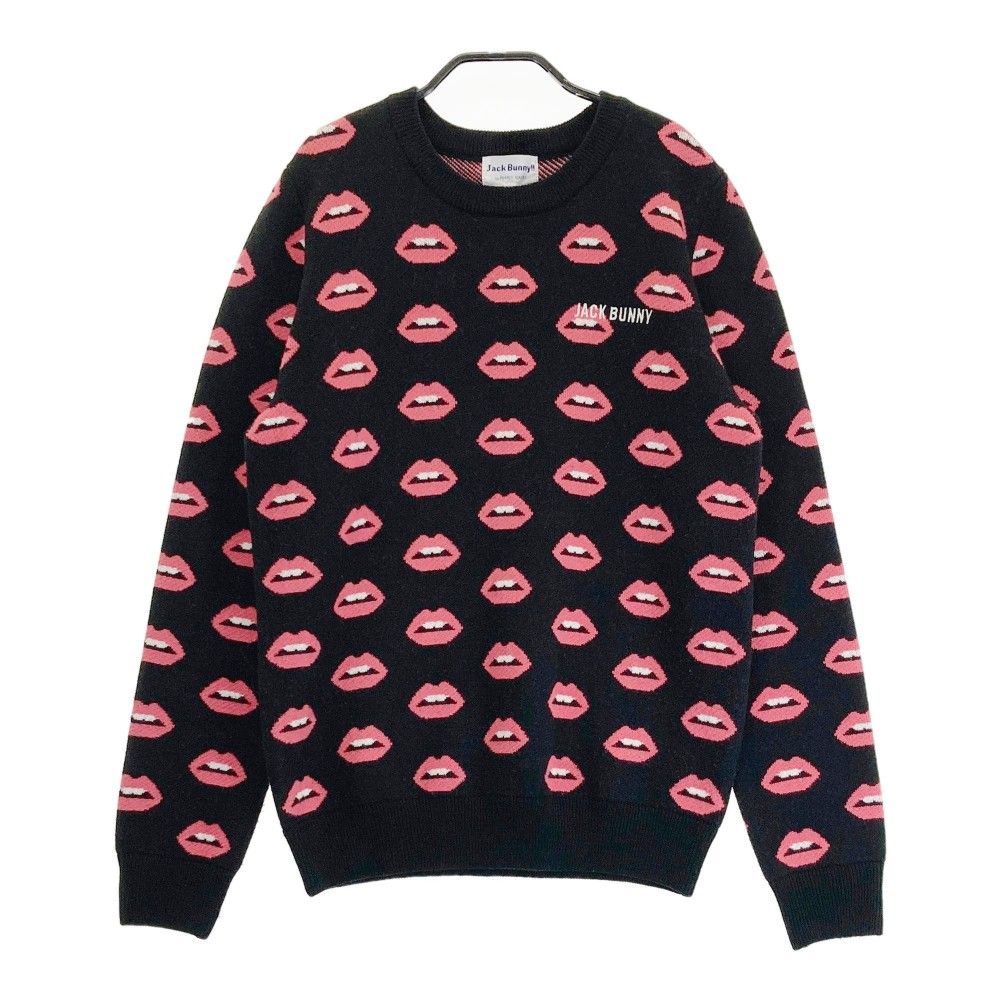 Jack Bunny!! 　ドラえもん　セーター　ニット　 総柄 サイズ：2 JACK BUNNY ジャックバニー ニット セーター 総柄 ブラック