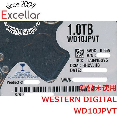 [bn:7] WesternDigital ノート用HDD 2.5inch　WD10JPVT　1TB