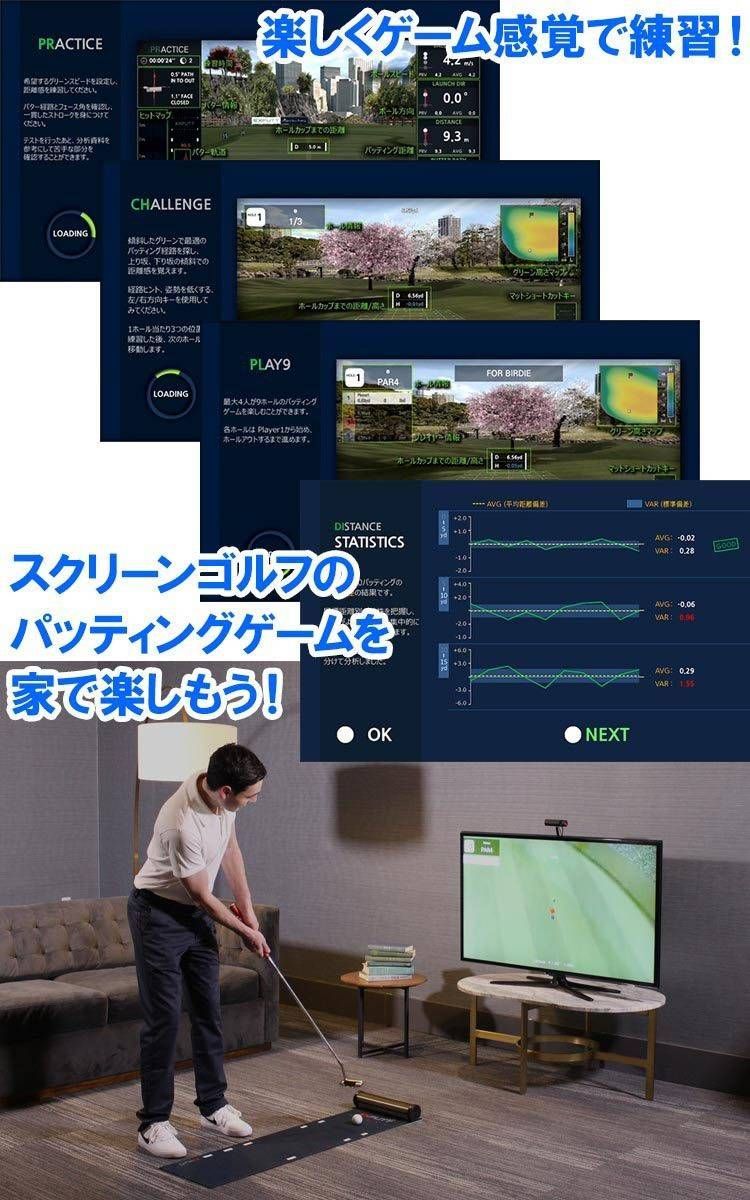 EXPUTT RG ゴルフパット練習マット 約5メートル 正規販売店 パター