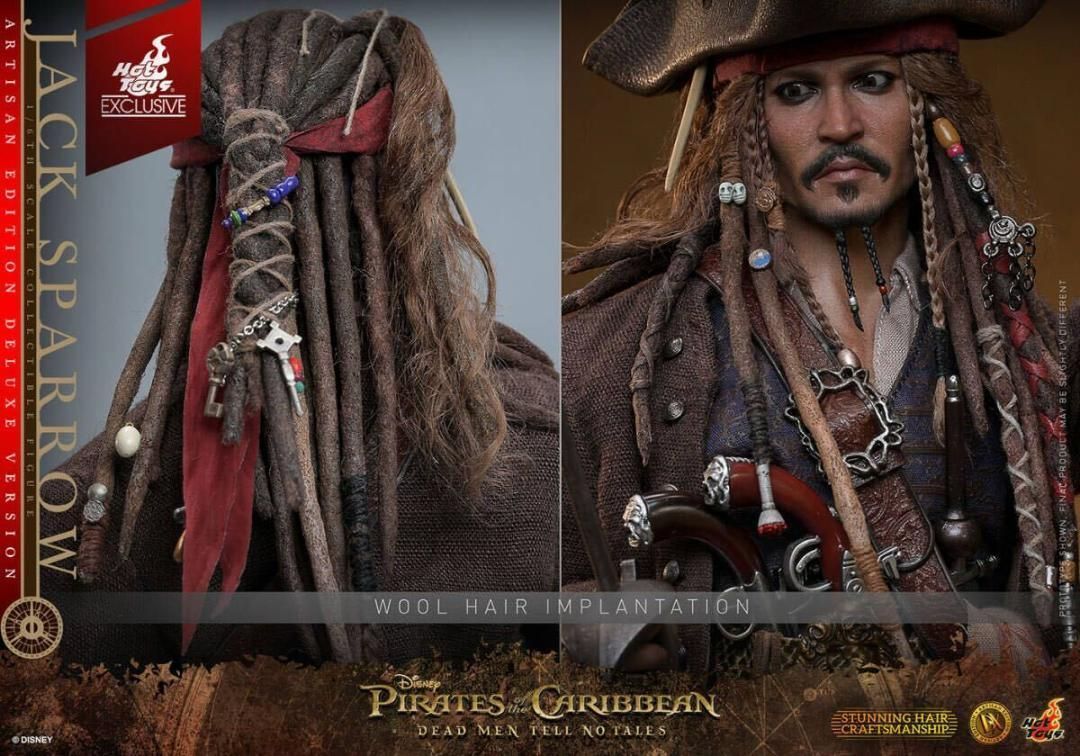 ホットトイズ 1/6 ジャック・スパロウ 2.0 植毛版 DX39AE ホットトイズ 1/6 ジャック・スパロウ 2.0 植毛版 DX39AE