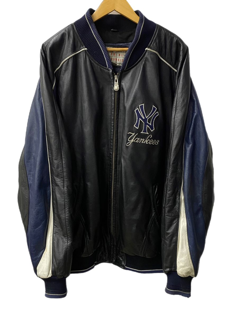 90s GENUIE MARCHANDISE YANKEES レザースタジャン 90s GENUIE MARCHANDISE YANKEES レザースタジャン メンズ