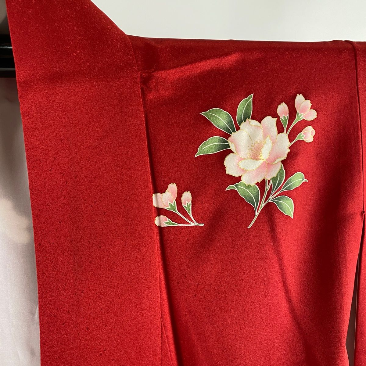 振袖 美品 秀品 袋帯フルセット 牡丹 草花 金糸 金彩 赤 袷 身丈160cm