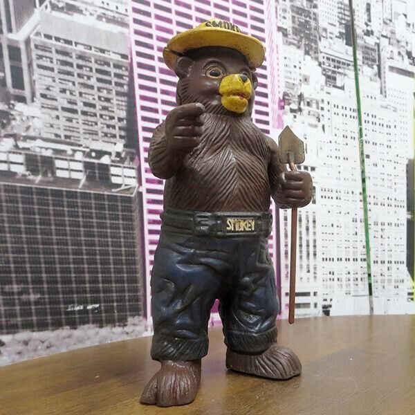 SMOKEY BEAR BANK スモーキーベア バンク 貯金箱 熊 消防 企業