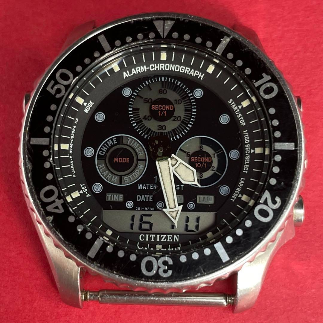 CITIZEN 8946-085604 デジアナジェットダイバー クロノグラフ
