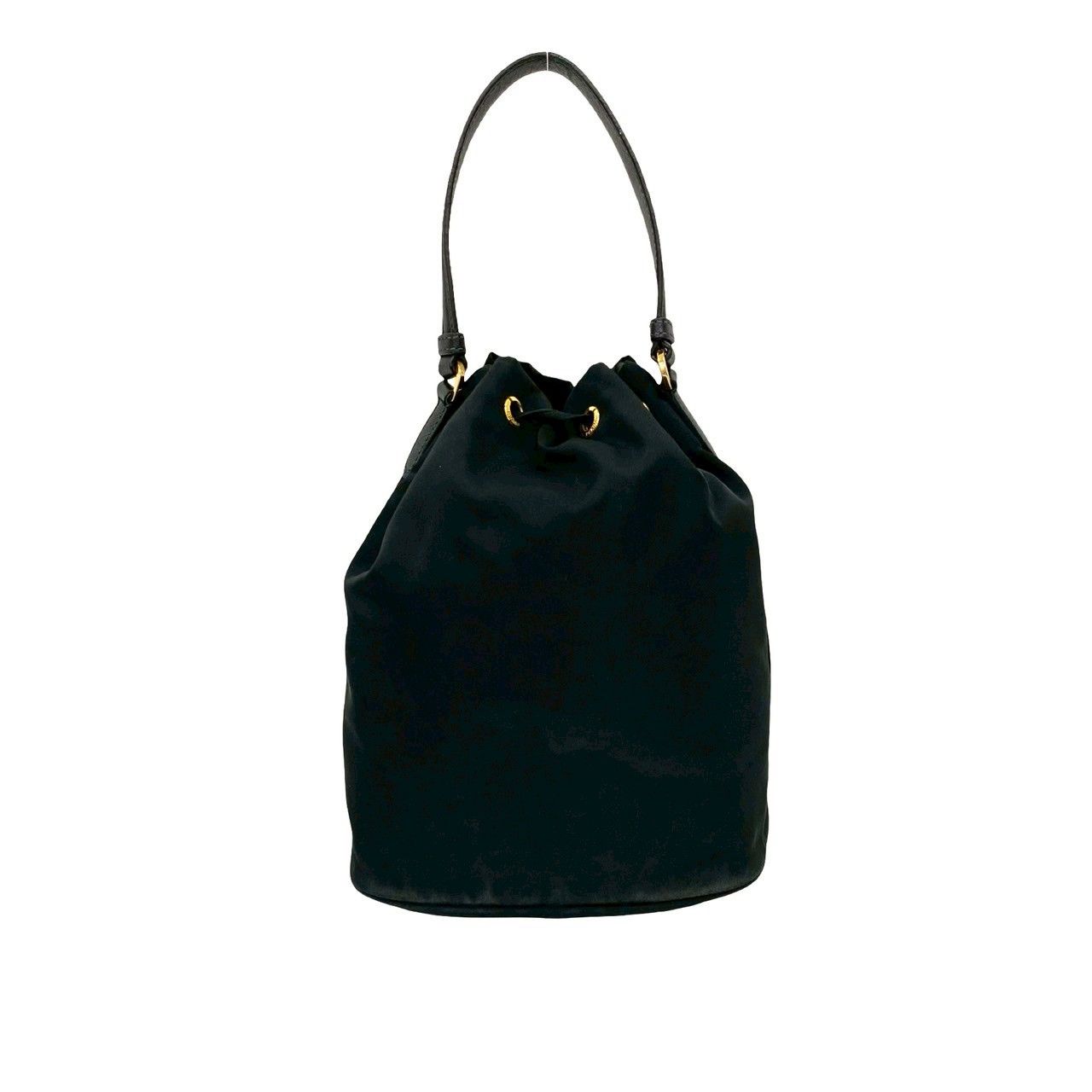 極 美品 希少品 PRADA プラダ デュエット 三角ロゴ 金具