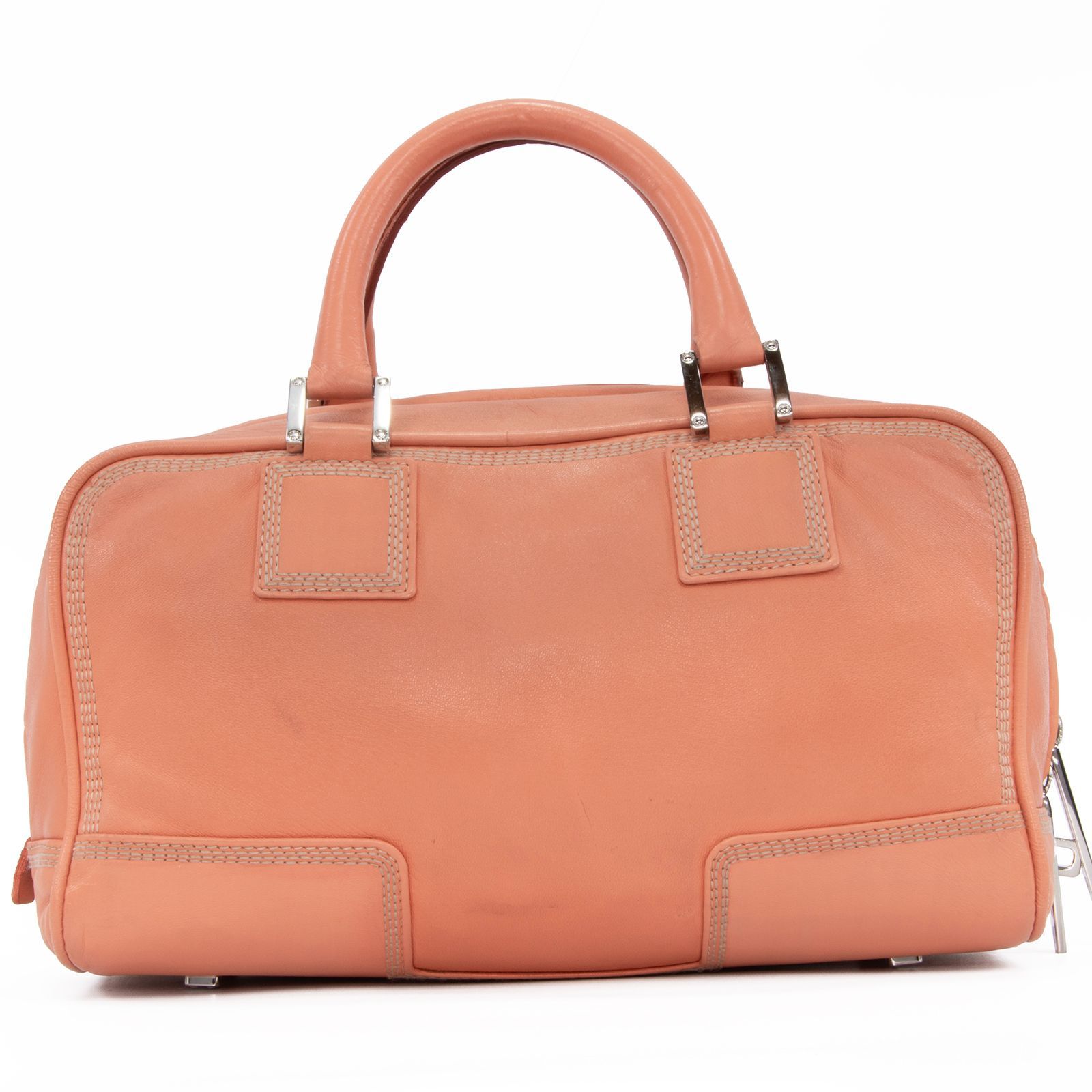 ロエベ ハンドバッグ ec-21382 ブラウン アナグラム 美品 ソフト