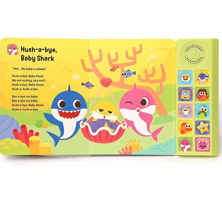 新品 ベイビーシャーク ピンキッズ baby shark 英語絵本サウンドブック