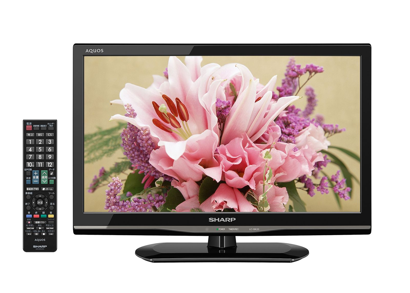 シャープ 19V型 液晶 テレビ AQUOS LC-19K20-B ハイビジョン 2014年モデル ブラック 19V型