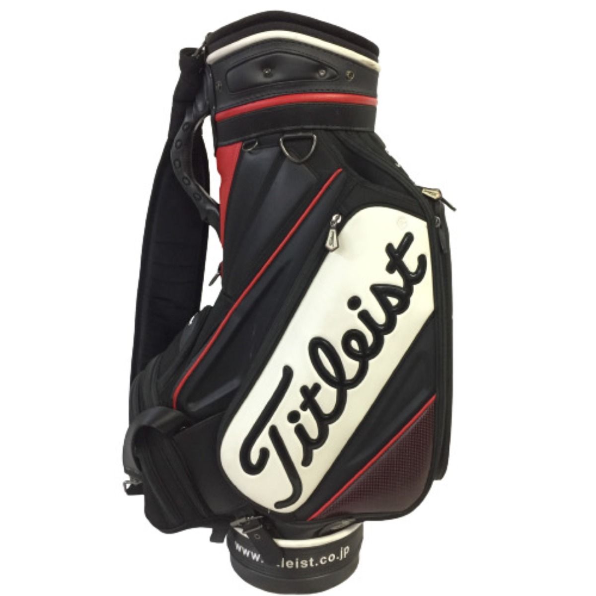 ◎◎Titleist タイトリスト キャディバッグ 9型 6分割 黒x白x赤 - メルカリ