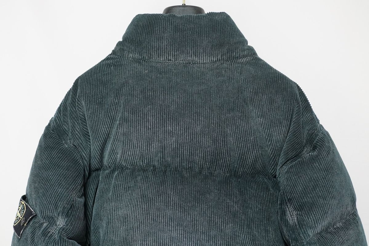 STONE ISLAND ストーンアイランド ヴィンテージ加工 コーデュロイ ダウン ジャケット ブルゾン ネイビー Mサイズ 8115482RT V0020 KANDAIZUMI_COM