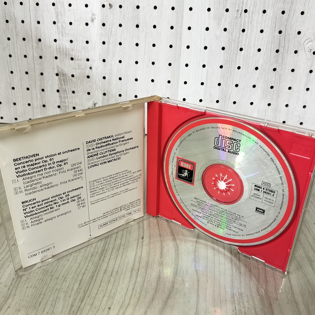 CD EMI ダヴィッド・オイストラフDAVID OISTRAKH ベートーヴェン ブルッフ BEETHOVEN BRUCH 230020 David Oistrakh / ダヴィッド・オイストラフ「ベートーヴェン