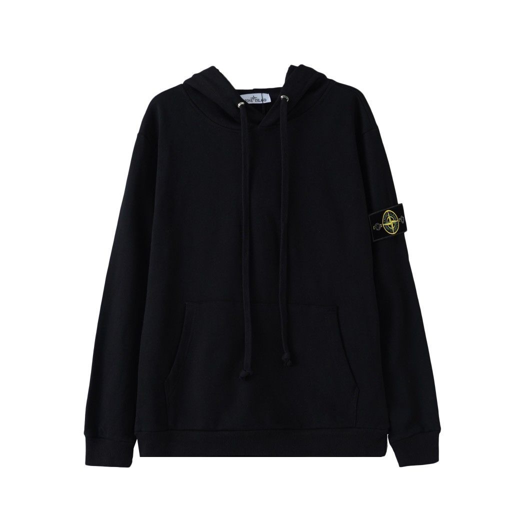 STONE ISLAND ストーンアイランドブラックMスウェットパーカー