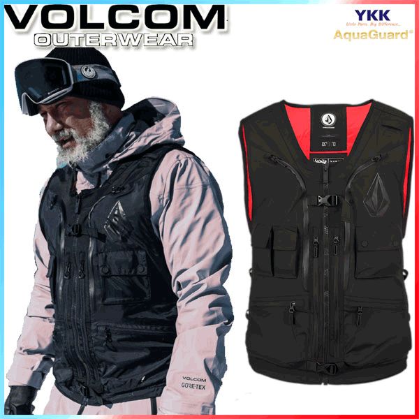 23-24 VOLCOM|ボルコム IGUCHI SLACK vest メンズ レディース アバランチベスト バックパック スノーボードウェア スノーウェアー 2025 型落ち
