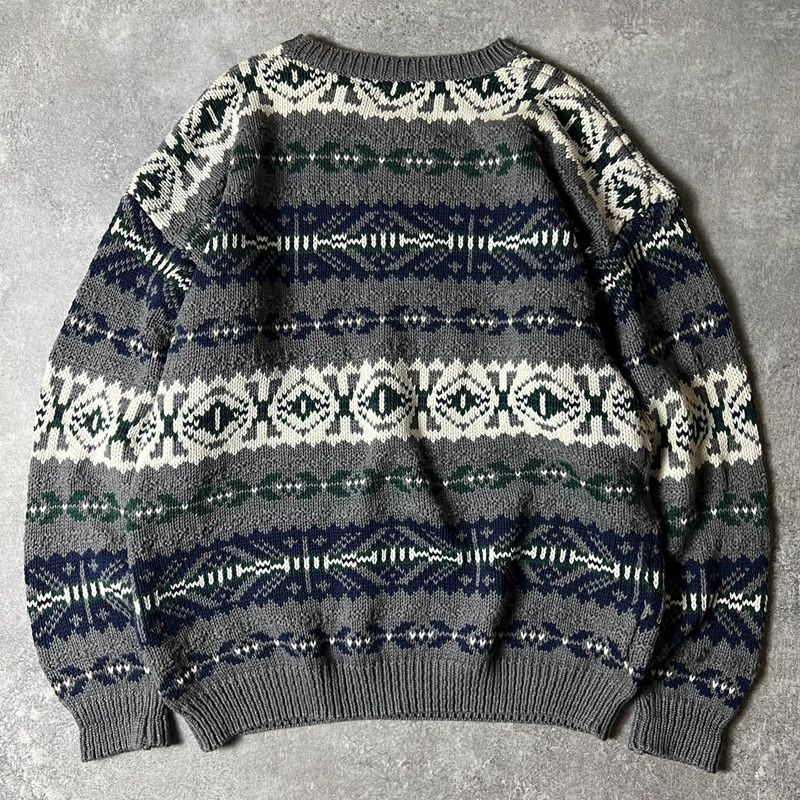 90s GAP 総柄 コットン ニット セーター XL / 90年代 オールド