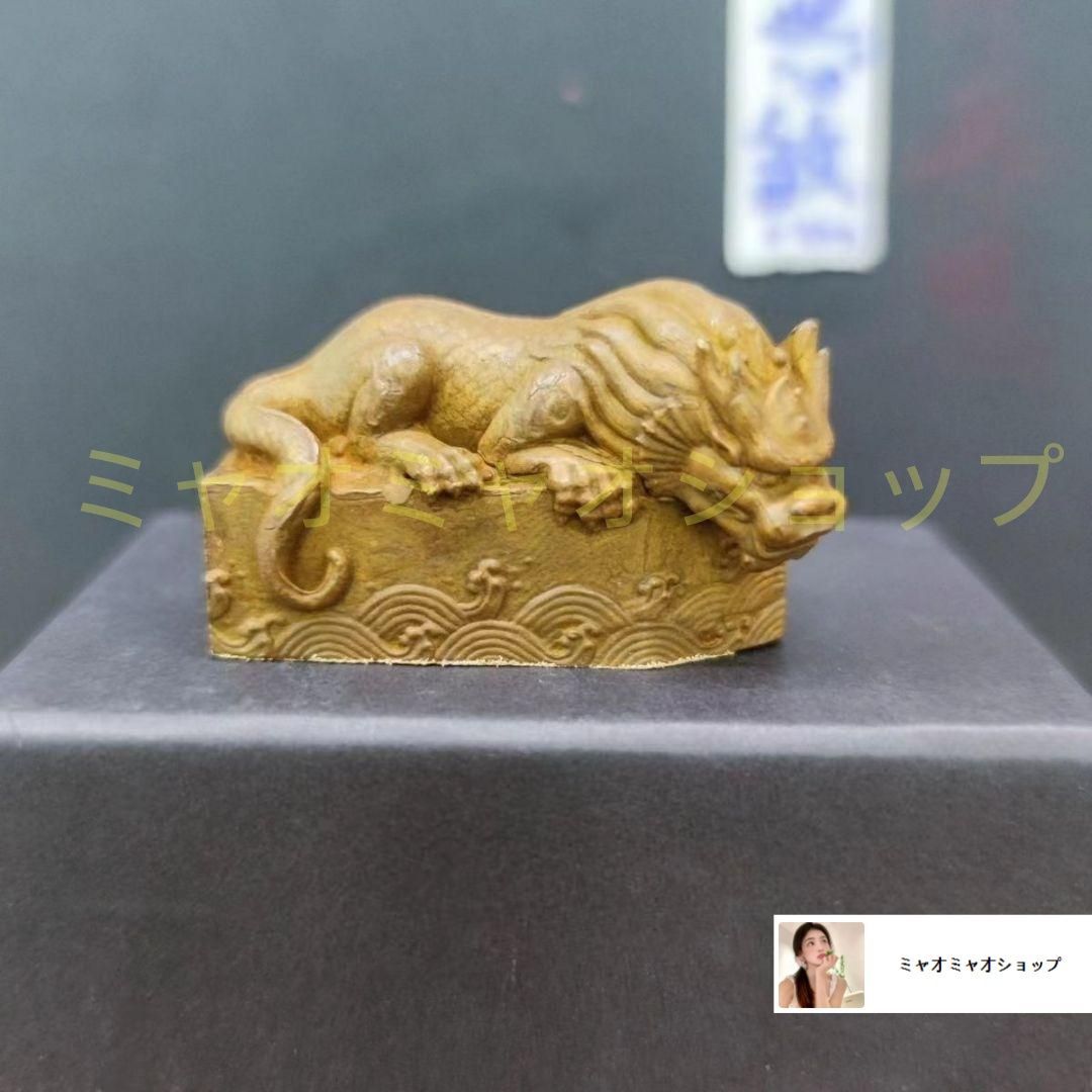 銅製 瑞獣 水獣 避水獣 招財 茶寵 文鎮 文房具 工芸品 置物