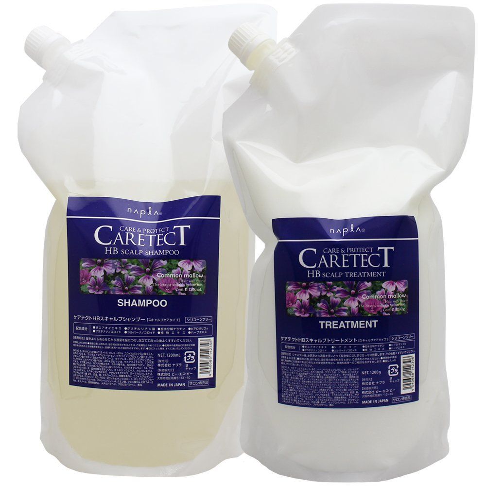 ナプラ ケアテクトHBスキャルプ シャンプー トリートメントセット 1200ml 詰替用