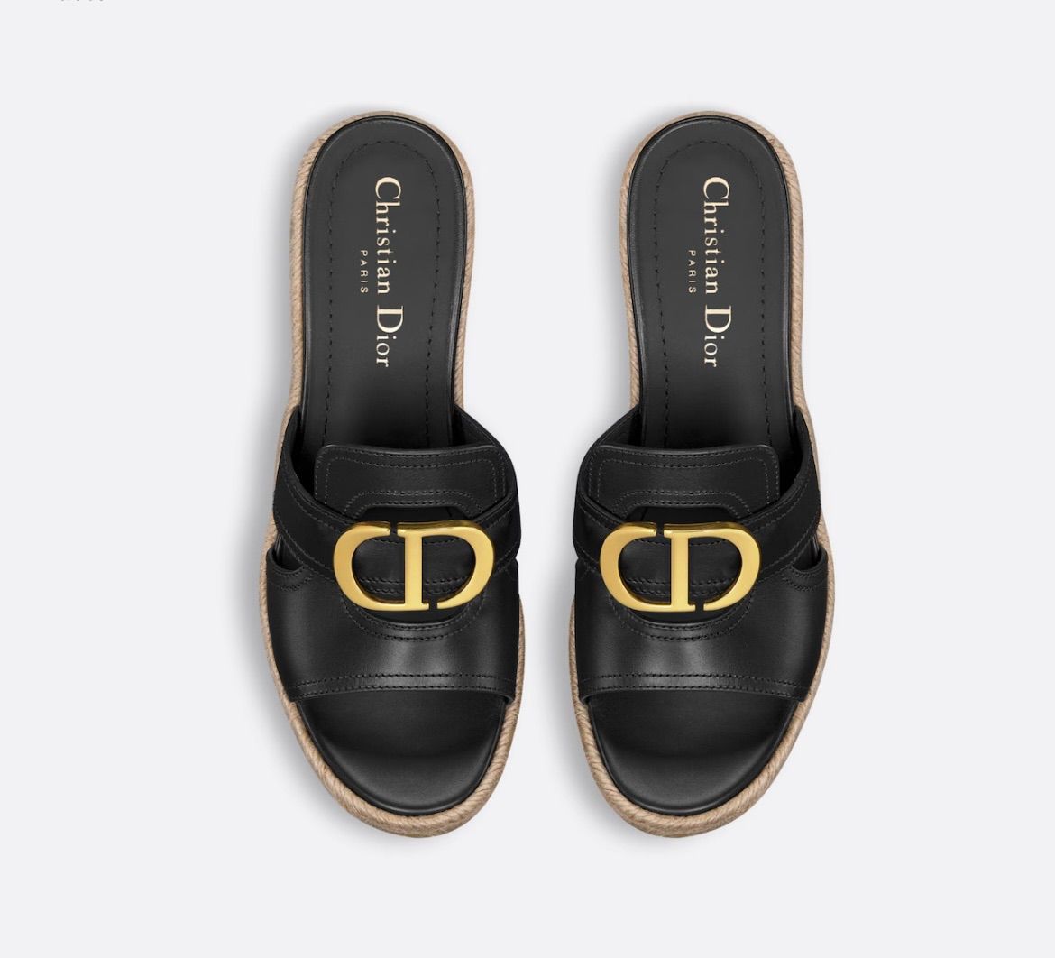 新品 Christian Dior ディオール 30 Montaigne ウェッジスライド