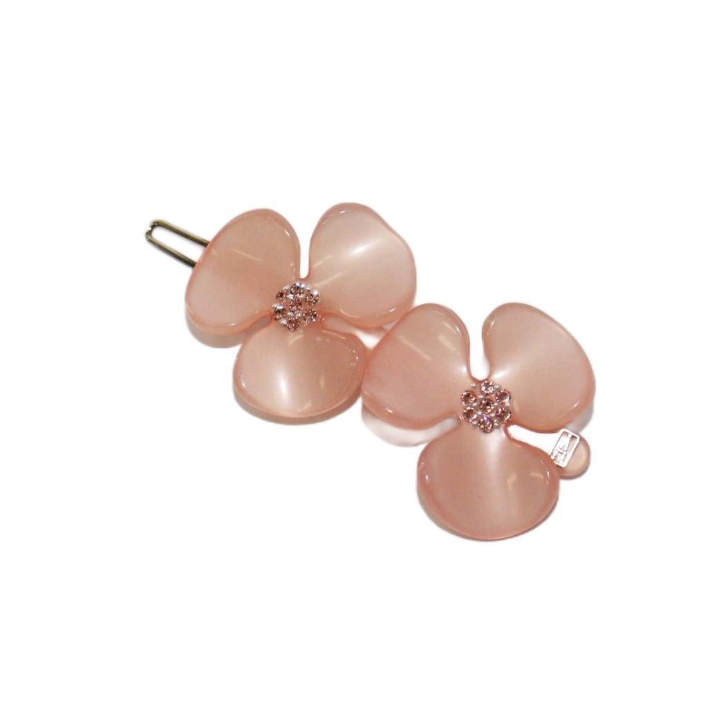 アレクサンドルドゥパリ Alexandre De Paris ヘアピン ヘアクリップ カメリア ポールピン ピンク KH