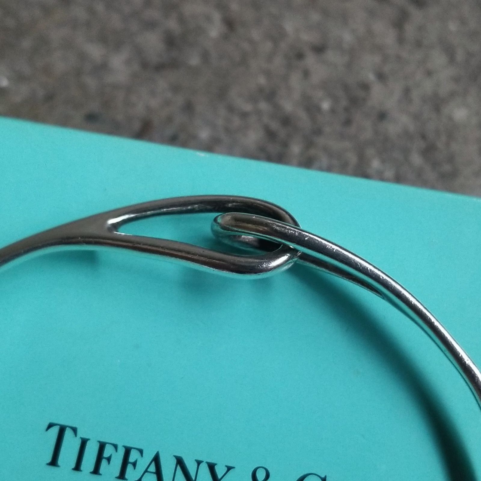 楽一番【ヴィンテージ】Tiffany ティファニー ダブルループ バングル TIFFANY&Co. ダブルループバングル vintage ティファニー