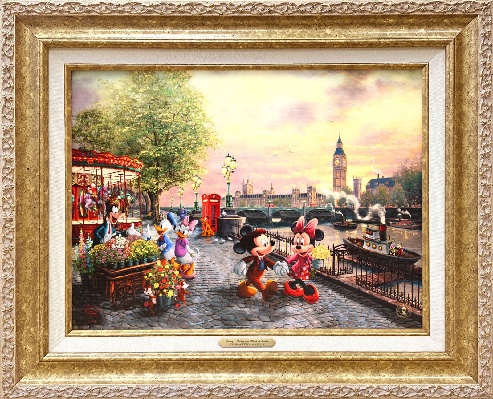 Thomas トーマス・キンケード ディズニー キャンパス 絵画 Kinkade