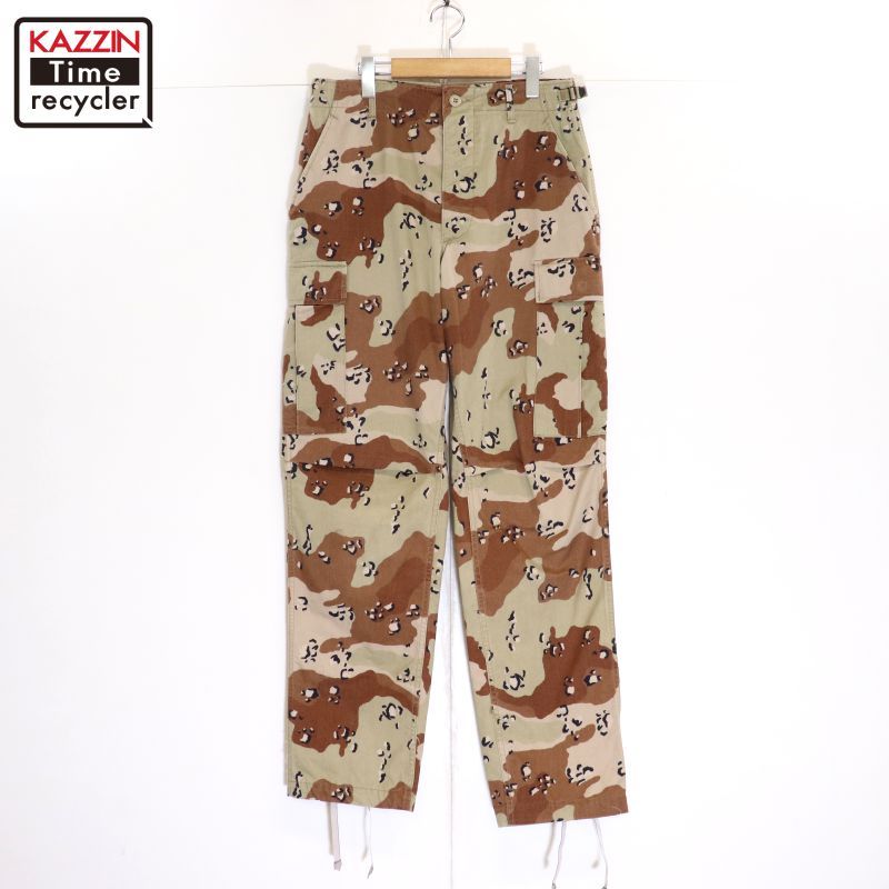 チョコチップカモカーゴパンツ90s 90s 米軍 実物 チョコチップカモ 迷彩 カーゴパンツ デザートカモ M-S
