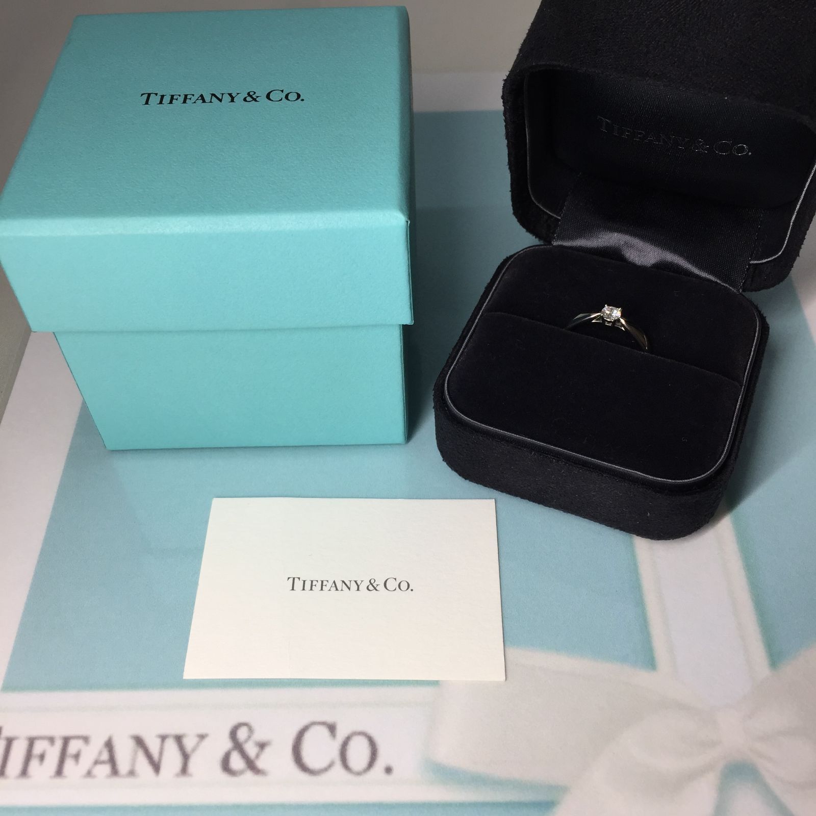 S【ダイヤモンド】TIFFANY & Co. ティファニー ハーモニー Pt950 