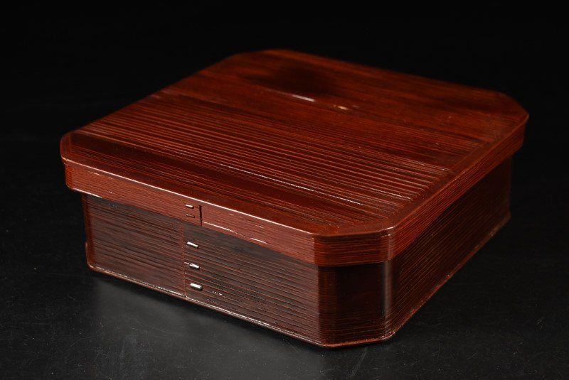 平安象彦 布目溜塗見返蒔絵