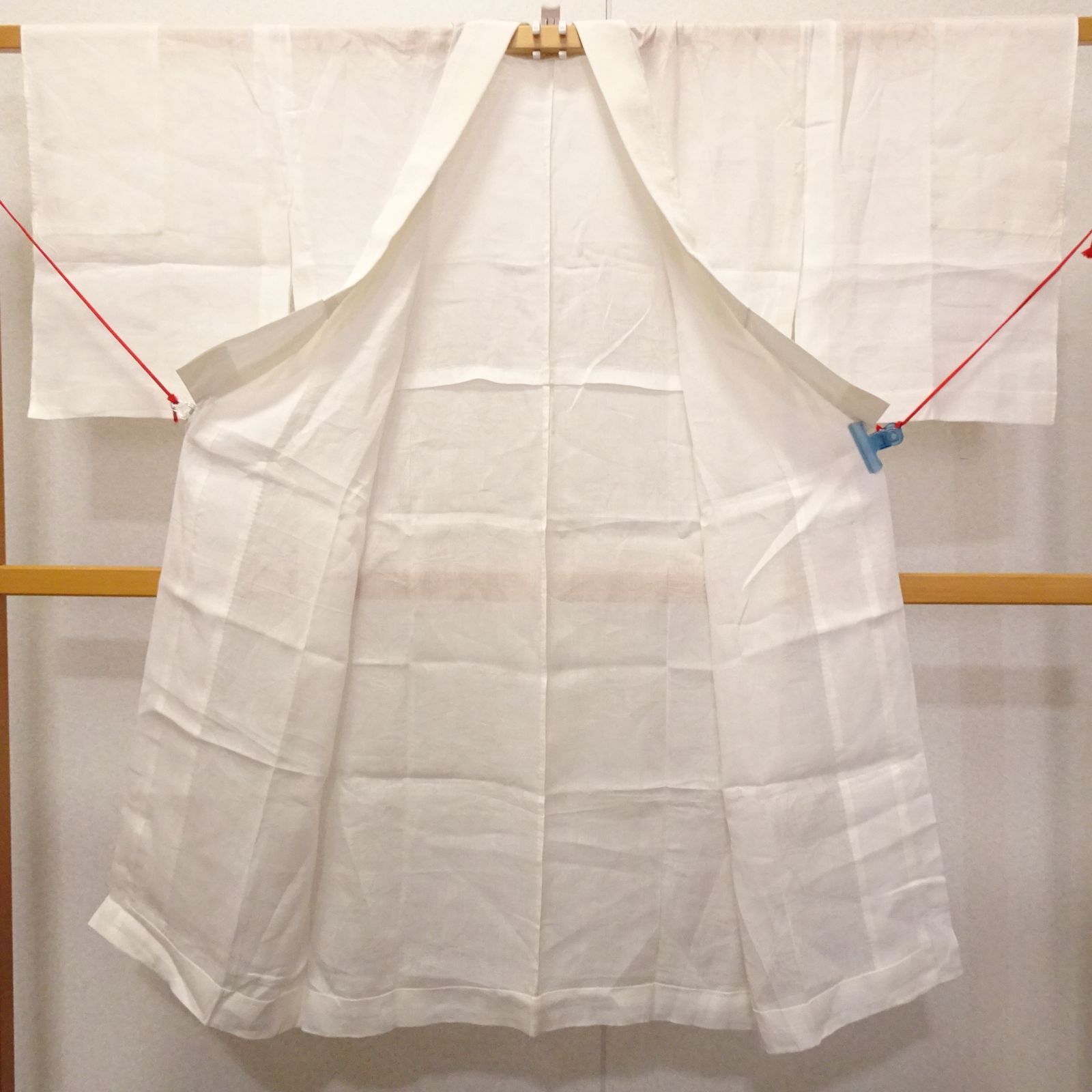 【本麻　紋紗長襦袢　撫子】中古　夏用　汗ばむ季節の必需品 丈127 本麻 紋紗長襦袢 撫子】中古 夏用 汗ばむ季節の必需品 丈127