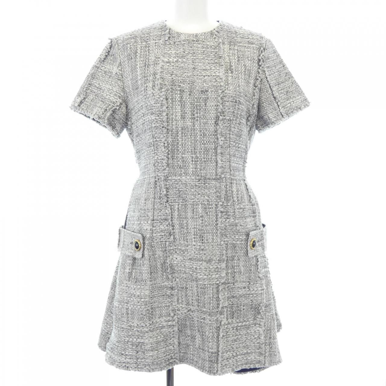 ルイヴィトン LOUIS VUITTON ローツイードスケータードレス FMRO77MR2 ワンピース