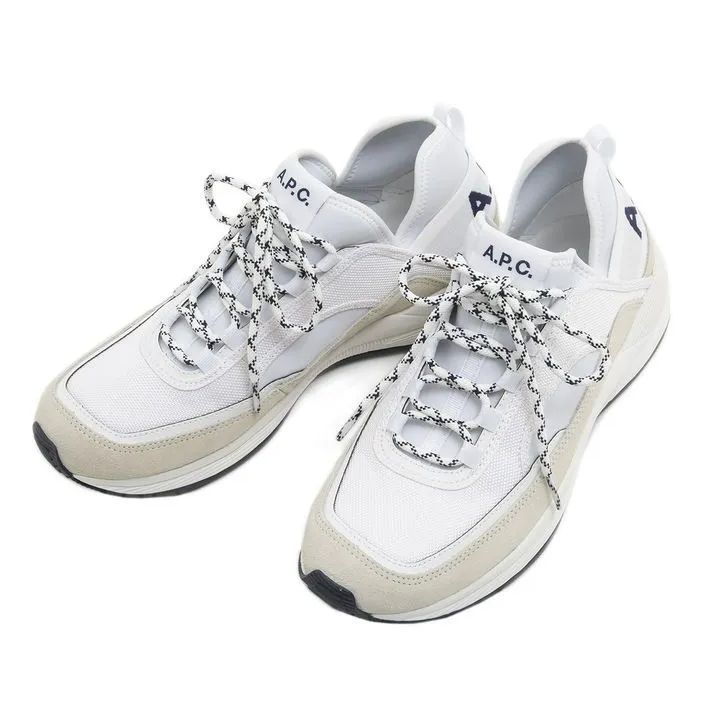 新品】A.P.C (RUN AROUND SNEAKERS) WHITE - re:create KYOTO - メルカリ