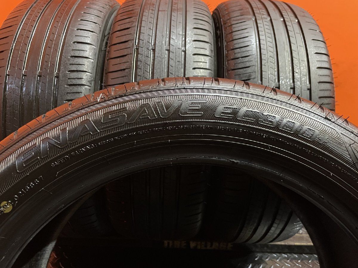 DUNLOP EC300+ 215/50R18 18インチ 夏タイヤ 4本 20～22年製 バリ溝  