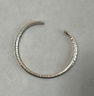 シルバー バングル カレンシルバー ハンドメイド タイシルバー 純銀