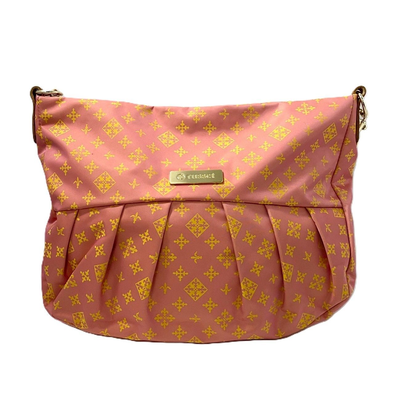 【新品未使用】russet(ラシット)ナイロンボディバッグ/総柄ショルダーバッグ econext_0617-b3868y-m5b