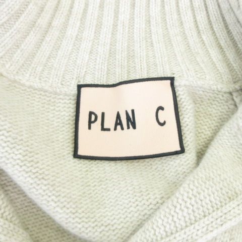 プランシー PLAN C 美品 カシミヤ混 セーラーカラー フーデッド V