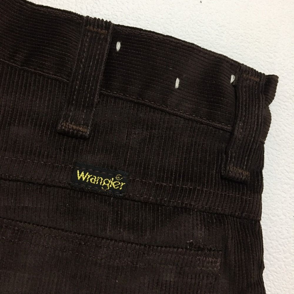 ラングラー/Wrangler STUDENT コーデュロイ フレア パンツ　実寸：W27 L31.5 ダークブラウン　Made in U.S.A デッドストック Deadstock