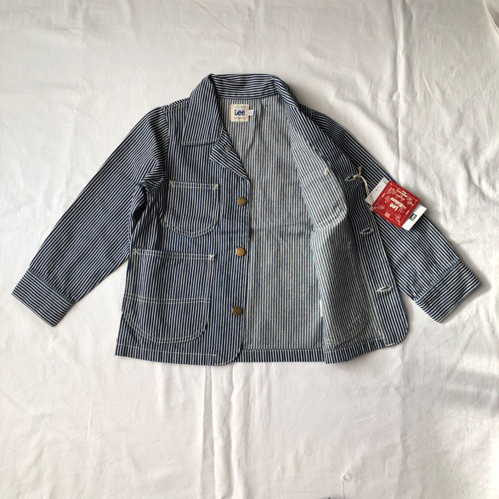 新品タグ付き◇ Lee ヒッコリー 130 デニムジャケット
