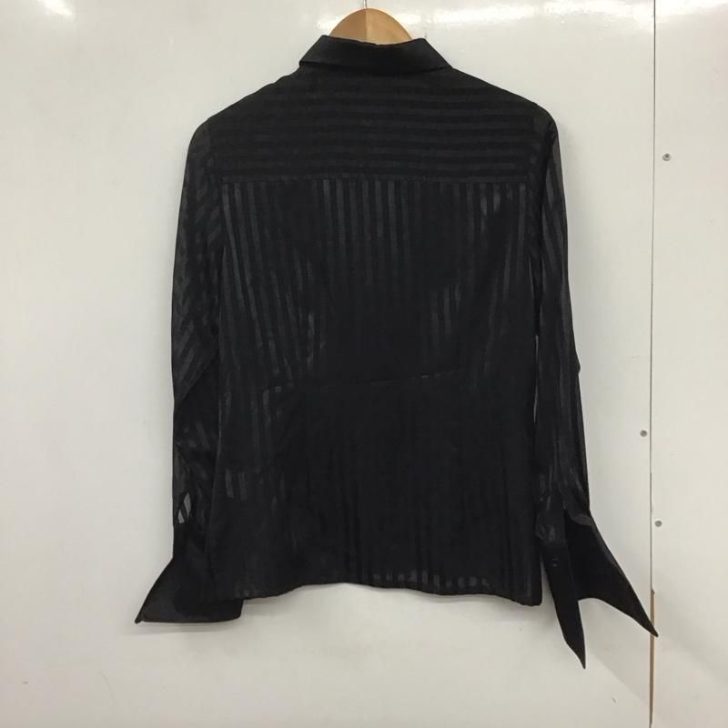 希少 Yves Saint Laurent ブラウス 長袖 シャツ ストライプ Yves Saint Laurent イヴサンローラン シャツ、ブラウス 長袖