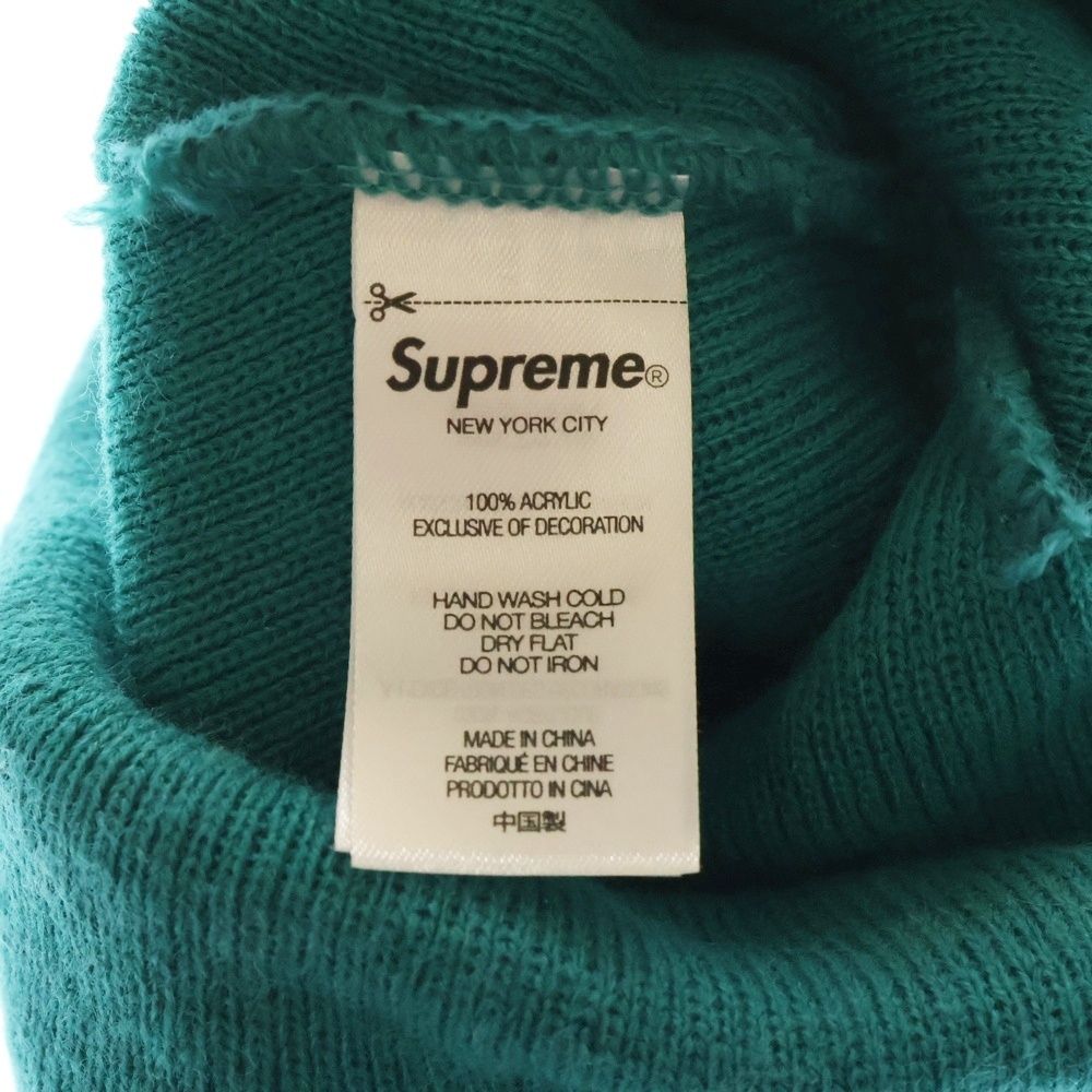 Supreme Crochet Beanie シュプリーム ビーニー Green SUPREME (シュプリーム) 22AW Capital Beanie ロゴ刺繍 ニット