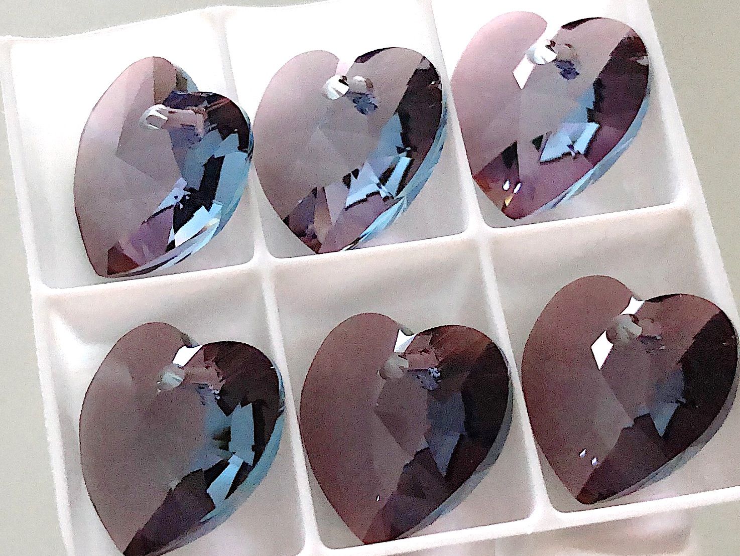 スワロフスキー 6228番 14ミリ アクアマリンアンティークピンク