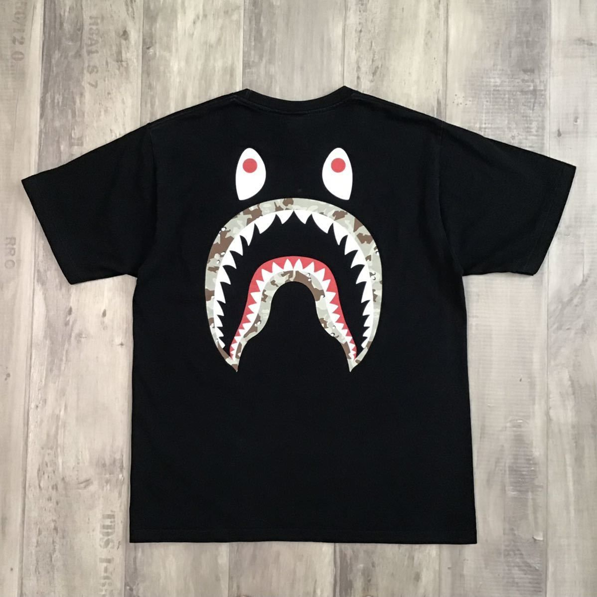 ☆激レア☆ Stussy × BAPE camo shark Tシャツ Mサイズ a bathing ape 