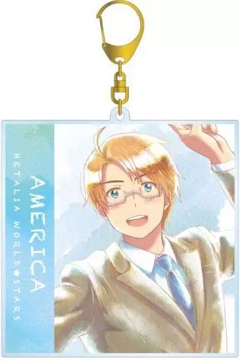 中古】雑貨 アメリカ Ani-Art aqua label BIGアクリルキーホルダー