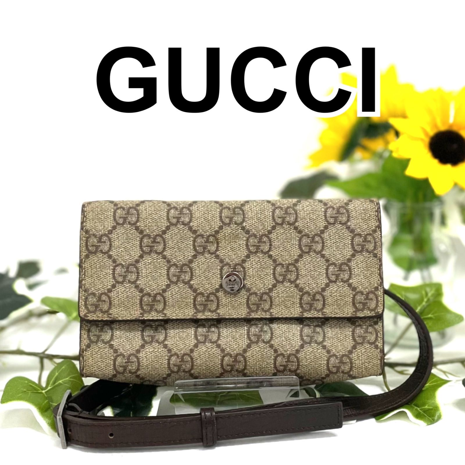 GUCCI グッチ GG スプリーム ウエストバッグ ショルダーバッグ 137376