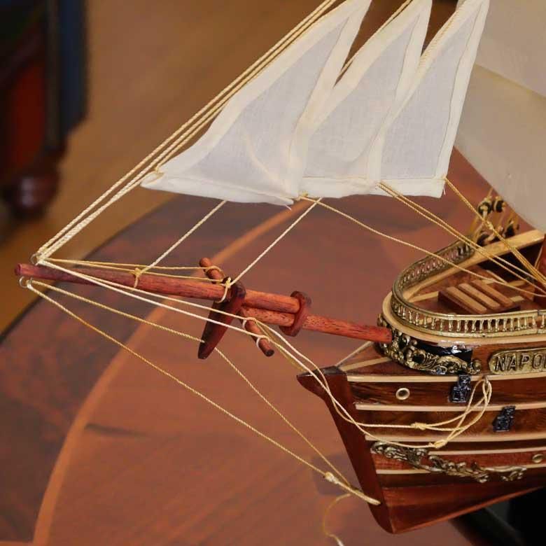 帆船模型 完成品 木製 ラ ロワイヤル号フランス海軍 軍船 モデルシップ ...