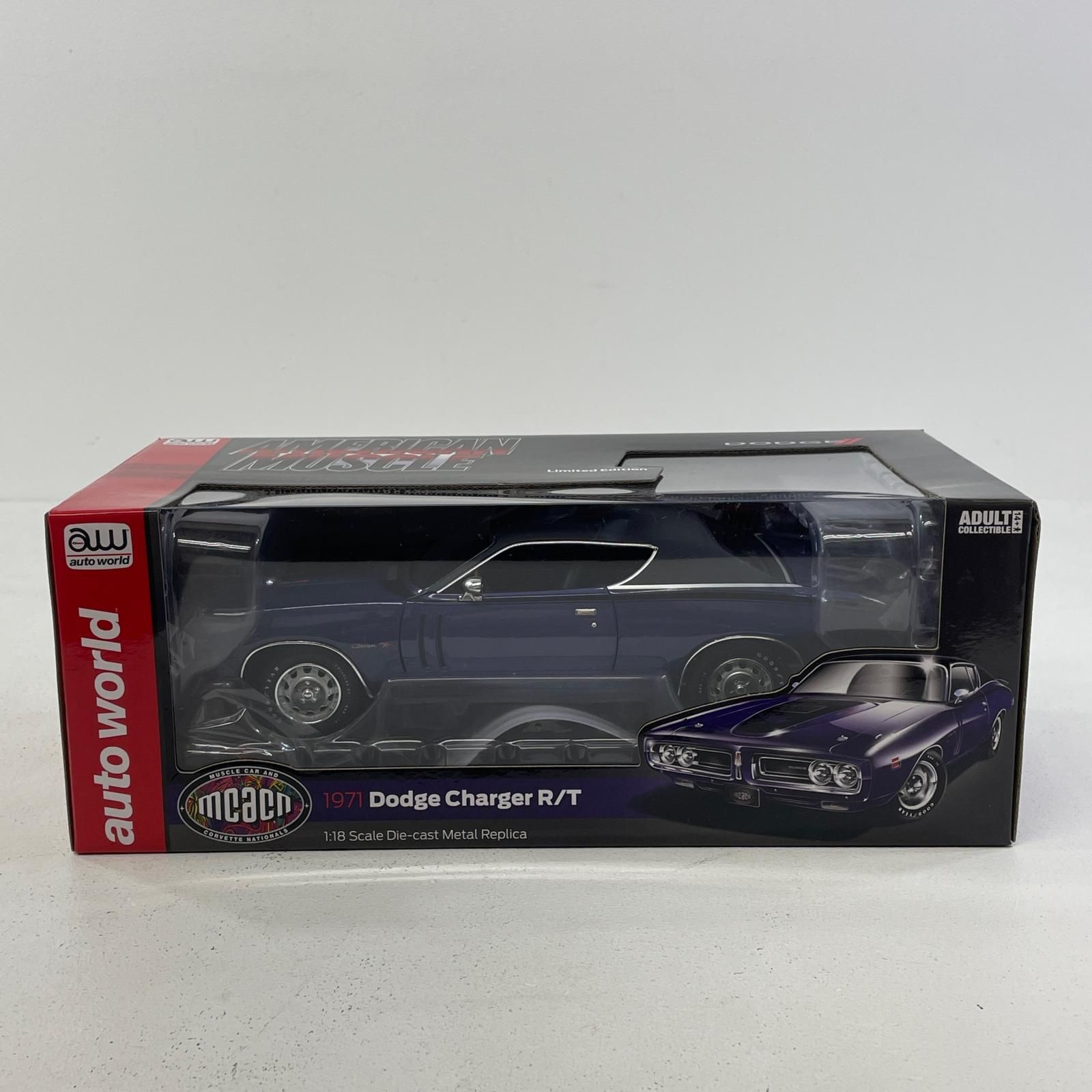 ミニカー　1/18 1971 ダッジ チャージャー R/T(ブルー) [AMM1274] Amazon | New Ray 1969 ダッジチャージャー R/T ブラック 1/25