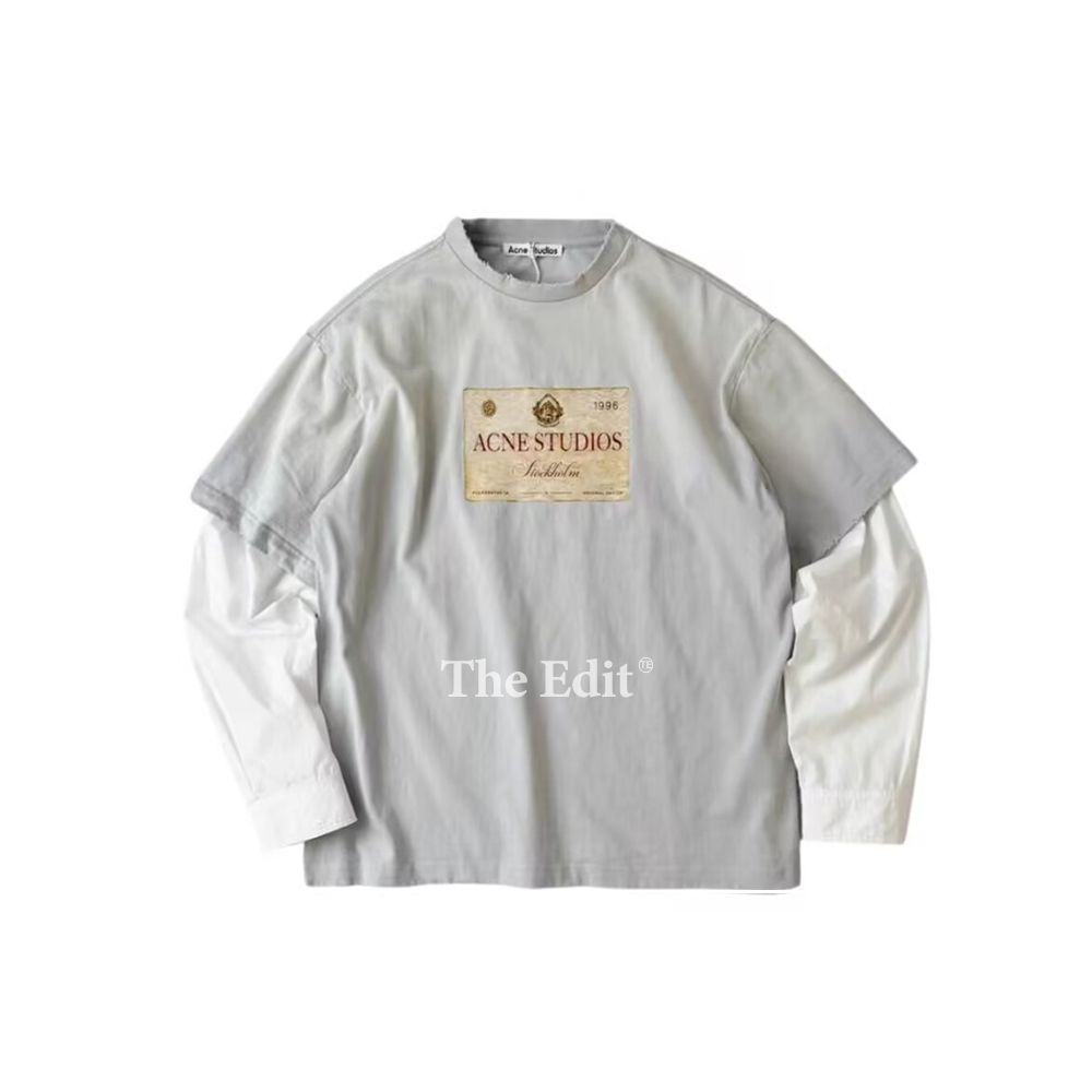 【大人気】Acne Studios エドラ ダブルU シャンパン Tシャツ ACNE STUDIOS EDRA DOUBLE U CHAMPAGNE T-SHIRT アクネ