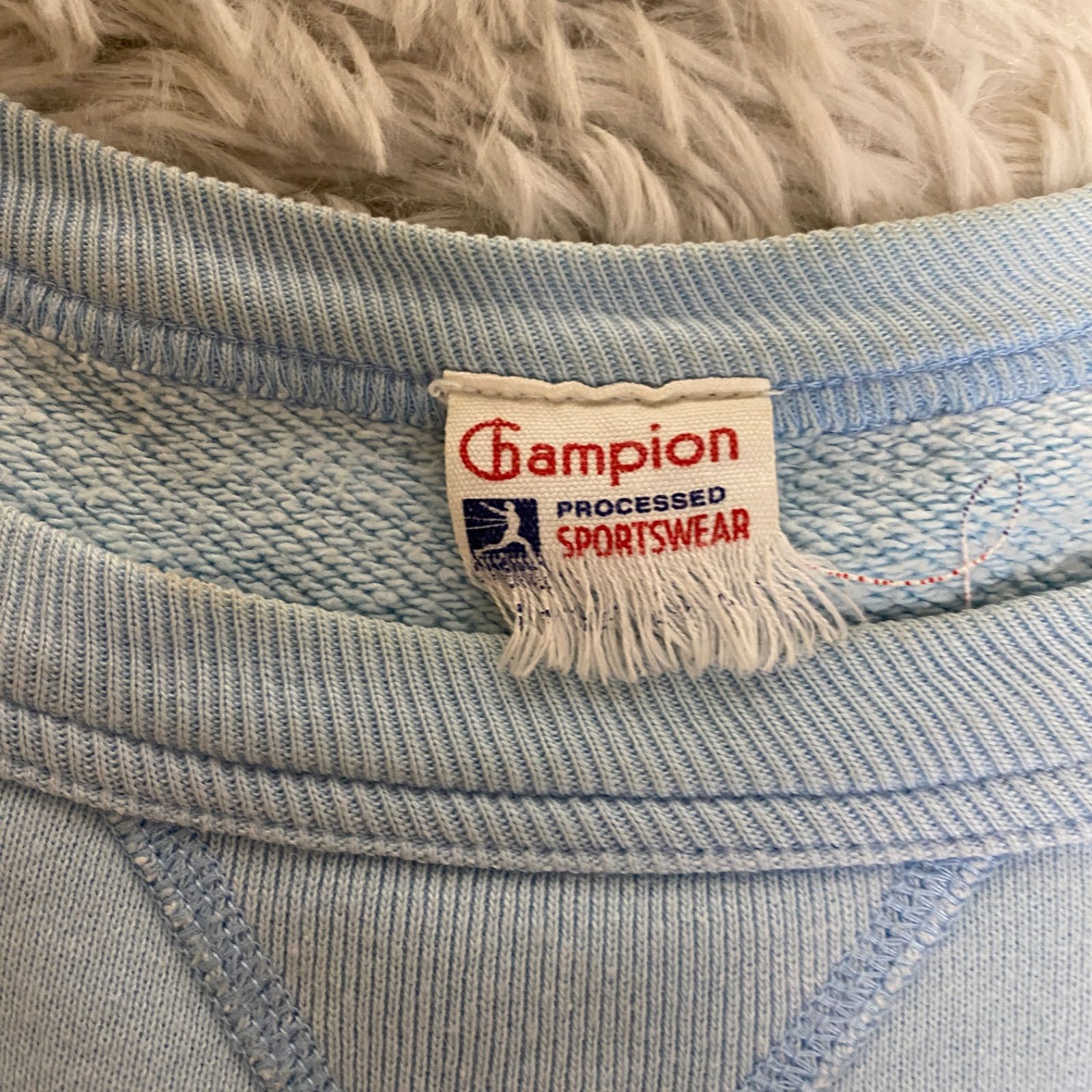 最終値下 champion ランタグ 復刻 前V ナス紺 フェード リブ長 2025年最新】チャンピオン ランタグ 復刻 スウェットの人気