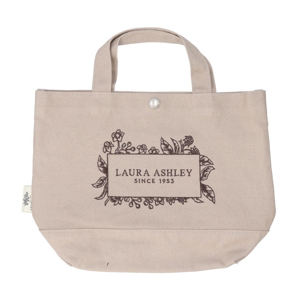 LAURA ASHLEY ローラアシュレイ トートバッグ グレー タグ付き LAURA 