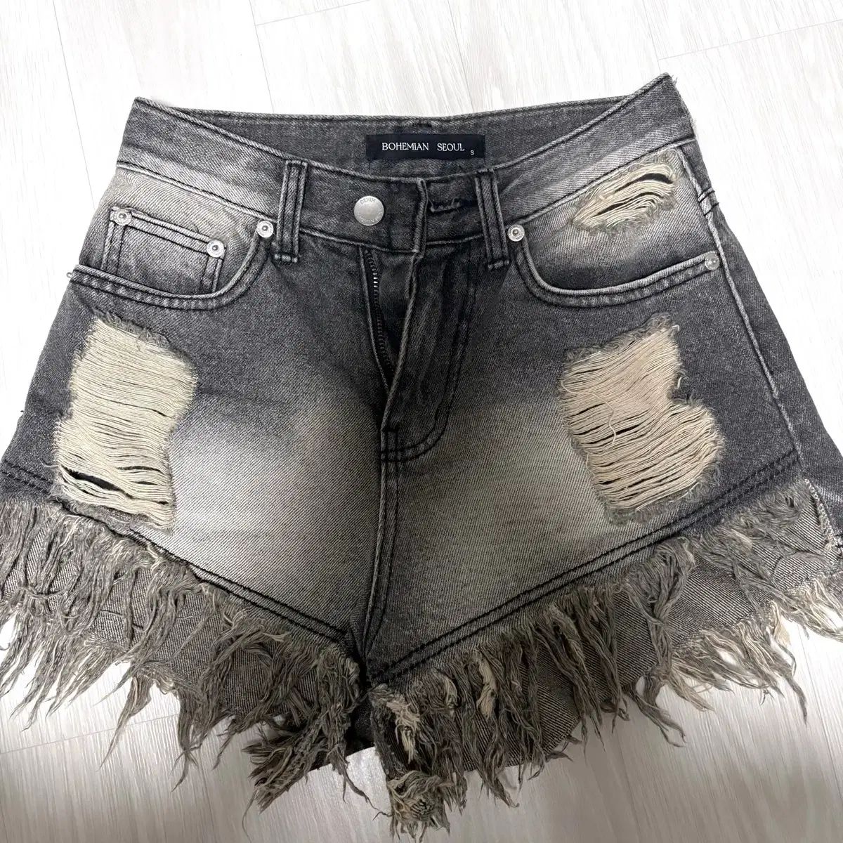 ブラック（黒）系 BOHEMSEO(ボヘミアンソウル) ショートパンツ