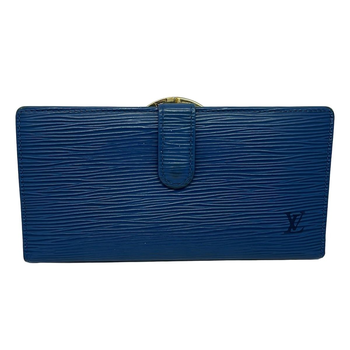 LOUIS VUITTON ルイヴィトン 長財布 エピ コンチネンタルヴィエノワ M63255 トレドブルー レザー